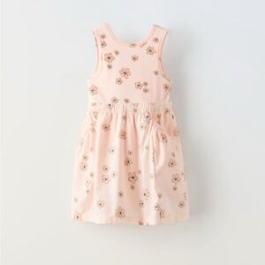Zara Kids Floral Pink Dress Size 3
